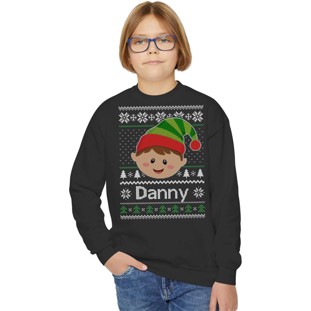 Custom Name Matching Family Ugly Christmas Sweatshirt 3
